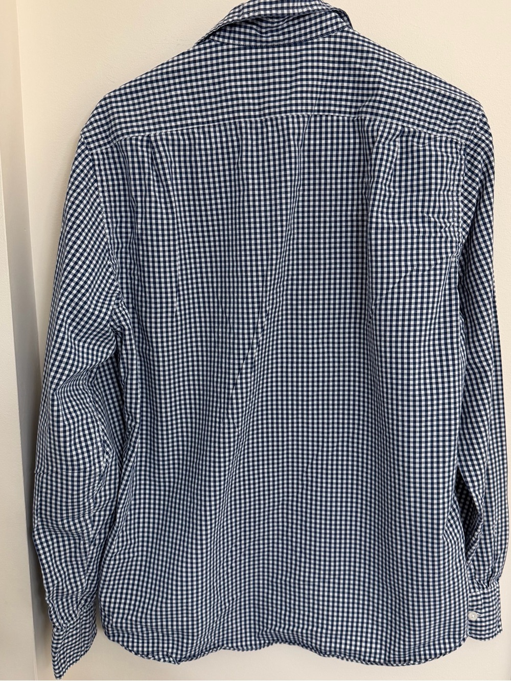 J. Crew Navy and White Gingham Button-Down Shirt - Picture 3 of 4